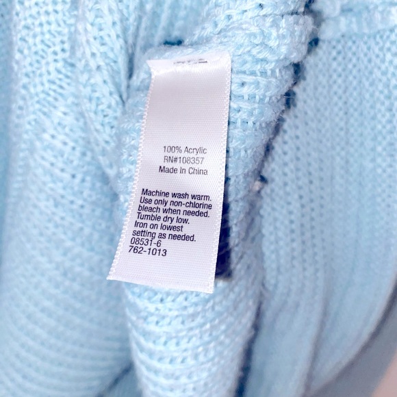 ANA Light Blue Knit Sweater - Picture 3 of 3